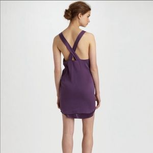 Alice + Olivia Purple Silk Dress Size Medium